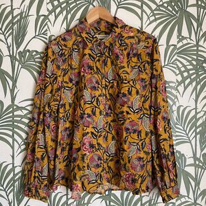 Anthropologie Pilcro Sigourney Corduroy Buttondown Top